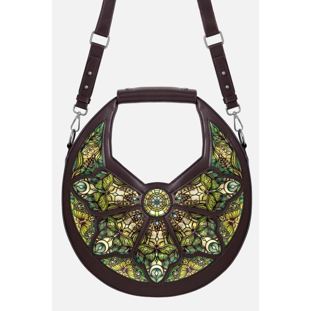 Restyle - Botanical Greenhouse Shoulder bag - Brown/Green